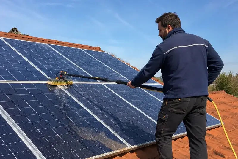 Nettoyage et entretien de panneaux solaires à Montreuil-sur-Maine
